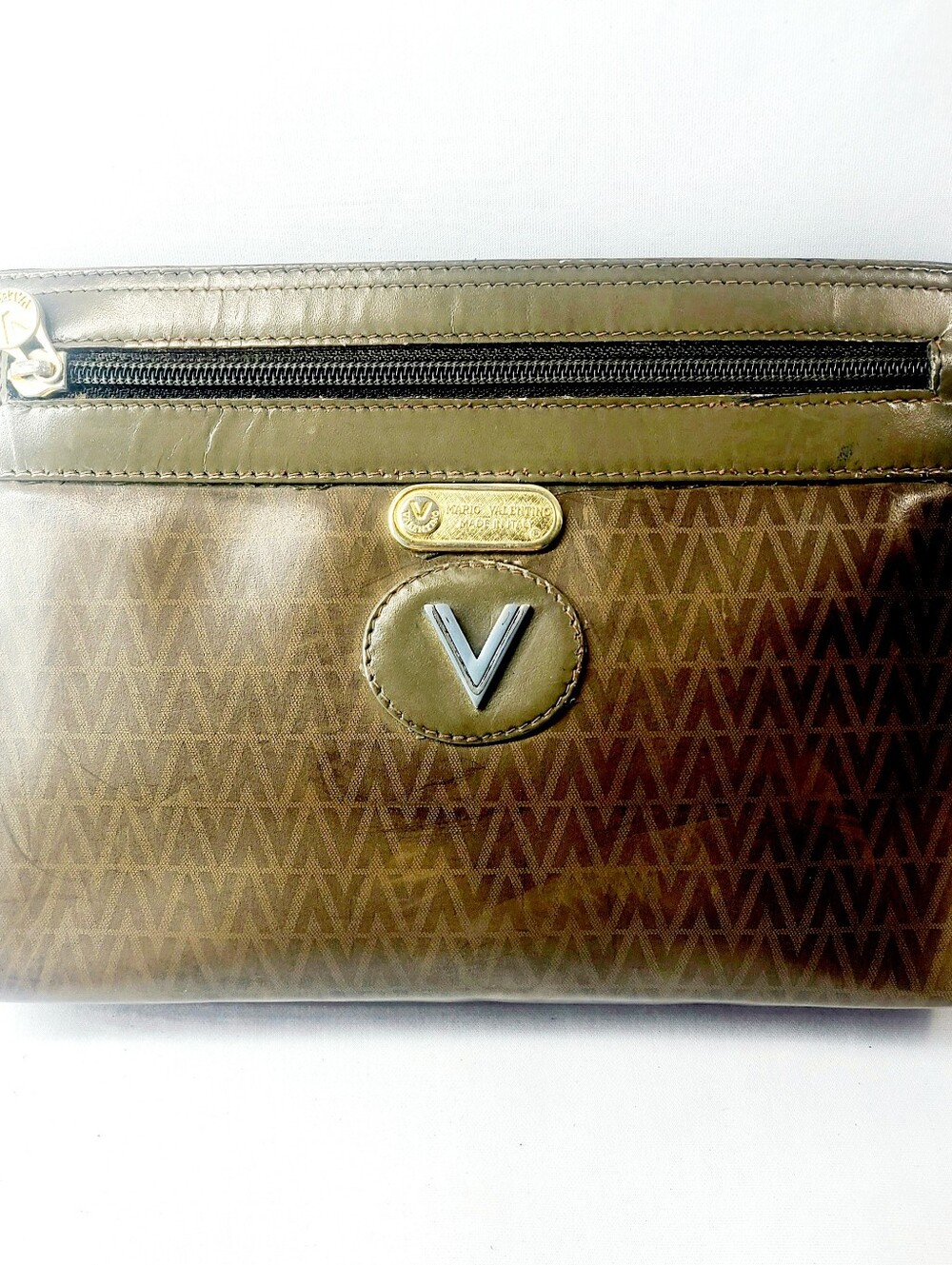 Mario Valentino Leather Clutch